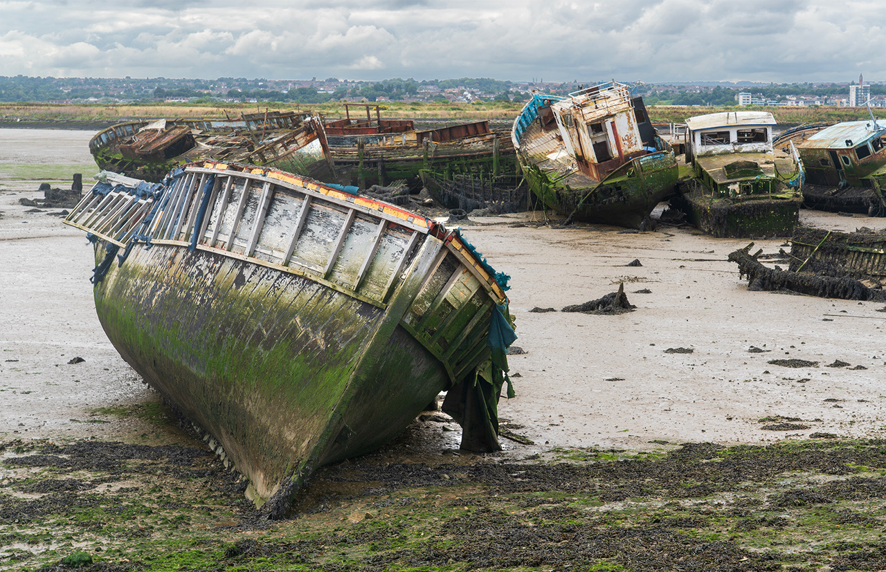 DERELICT BOATS 2 by Chris Rogers